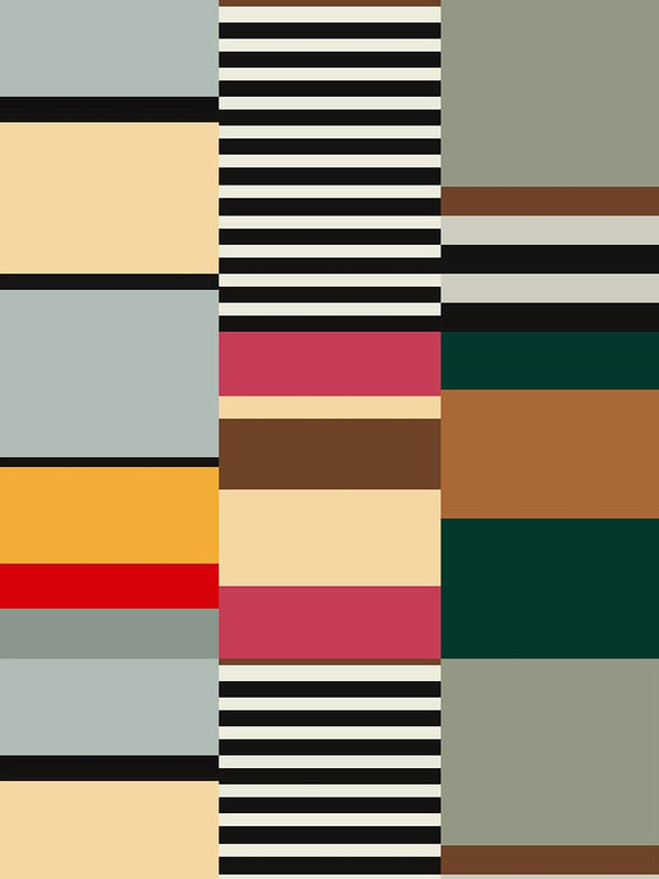 Jupiter10 geometric mid-century modern wallpaper Yves